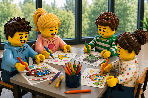 LEGO pobarvanke